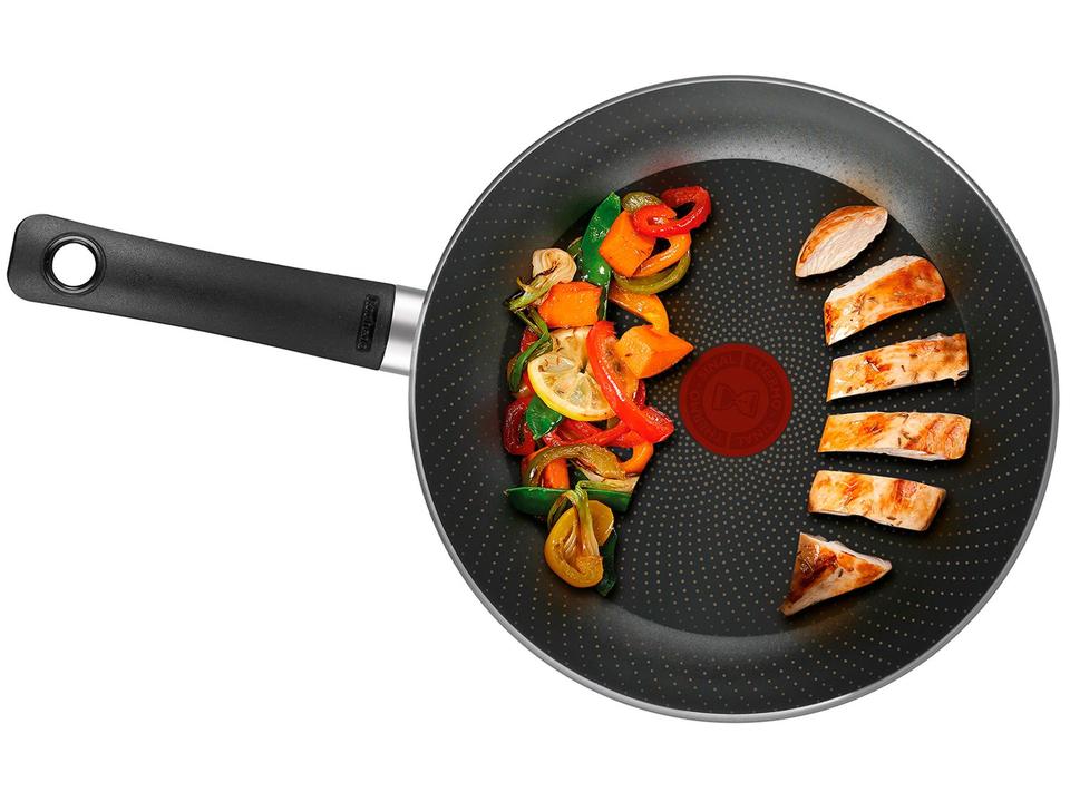 Jogo de Panelas Rochedo Antiaderente de Alumínio Preto e Azul 9 Peças Smart - 10