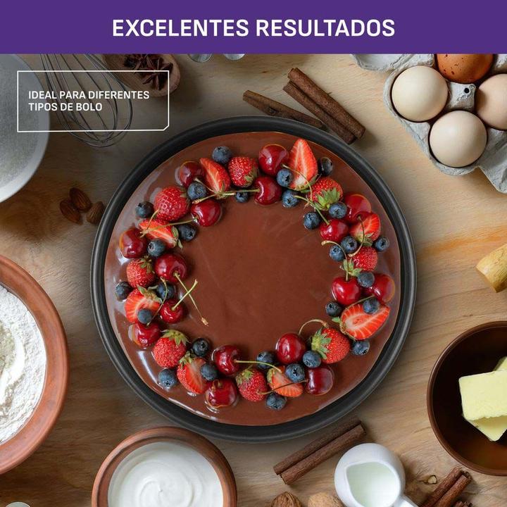 Jogo de Panelas Rochedo Antiaderente de Alumínio Vermelho 11 Peças Facilita - 6