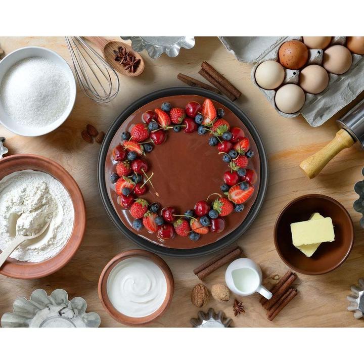 Jogo de Panelas Rochedo Antiaderente de Alumínio Vermelho 11 Peças Facilita - 10