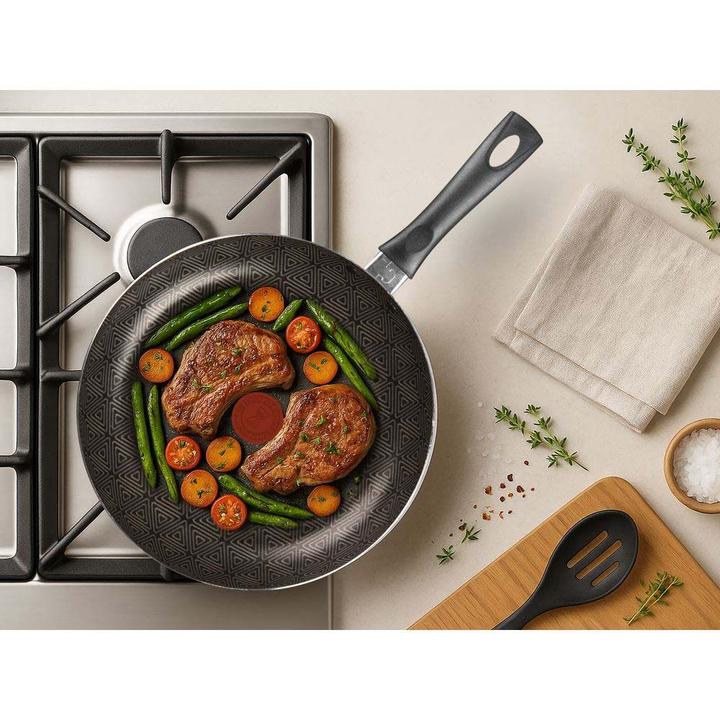 Jogo de Panelas Rochedo Antiaderente de Alumínio Vermelho 11 Peças Facilita - 9