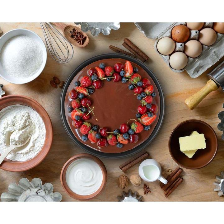 Jogo de Panelas Rochedo Antiaderente de Alumínio Vermelho 11 Peças Facilita - 10