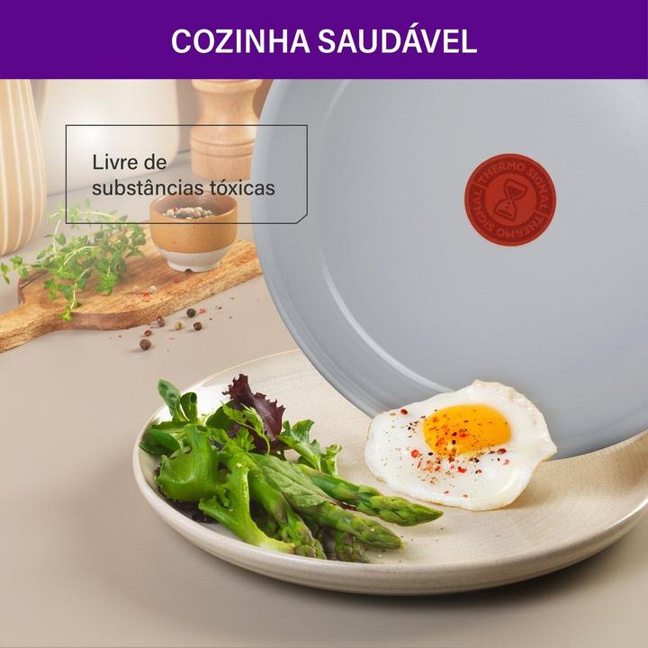 Jogo de Panelas Rochedo Cerâmico de Alumínio Rose Gold 5 Peças Ceramic - 5