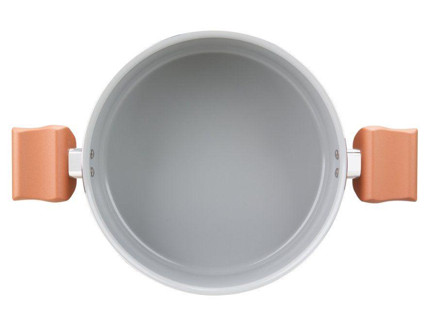 Jogo de Panelas Rochedo Cerâmico de Alumínio Rose Gold Fundo Triplo 5 Peças Ceramic - 21