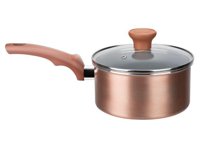 Jogo de Panelas Rochedo Cerâmico de Alumínio Rose Gold Fundo Triplo 5 Peças Ceramic - 11