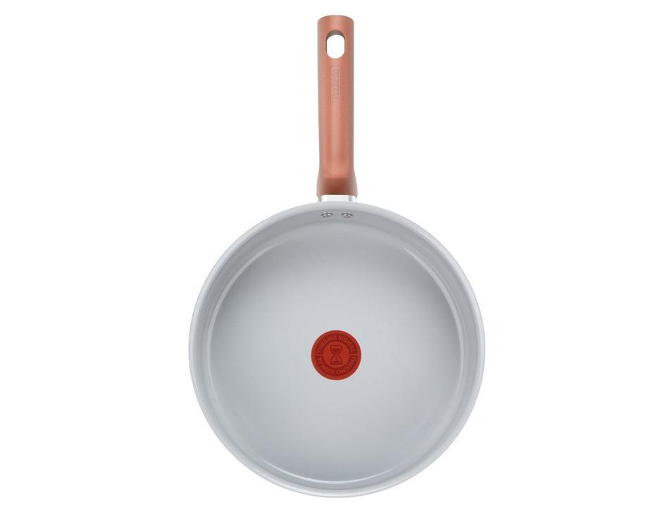 Jogo de Panelas Rochedo Cerâmico de Alumínio Rose Gold Fundo Triplo 5 Peças Ceramic - 18