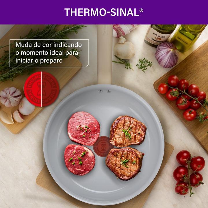 Jogo de Panelas Rochedo de Alumínio Vanilla 5 Peças Ceramic Light Sand - 3