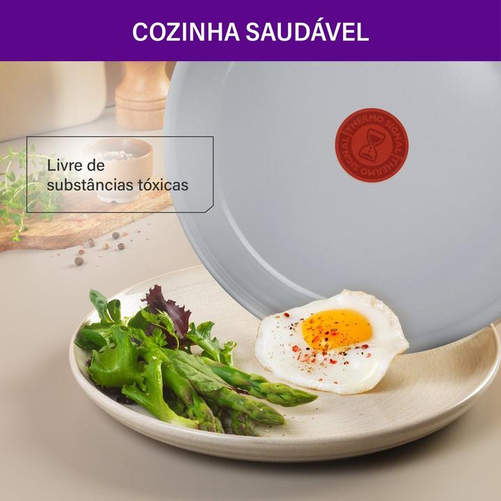 Jogo de Panelas Rochedo de Alumínio Vanilla 5 Peças Ceramic Light Sand - 6