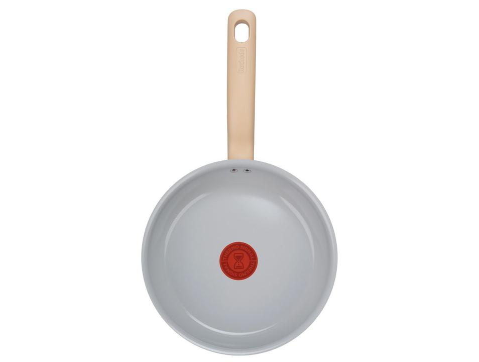 Jogo de Panelas Rochedo de Alumínio Vanilla Fundo Triplo 5 Peças Ceramic Light Sand - 10