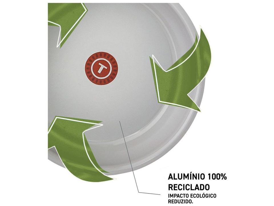 Jogo de Panelas Tefal Cerâmico Cinza 10 Peças Recycled Ceramic - 17