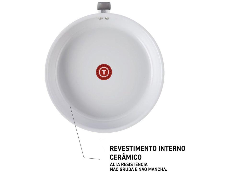 Jogo de Panelas Tefal Cerâmico Cinza 10 Peças Recycled Ceramic - 18