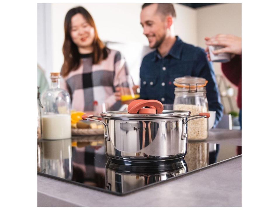 Jogo de Panelas Tefal Inox Fundo Triplo 4 Peças Opti'Space - 4