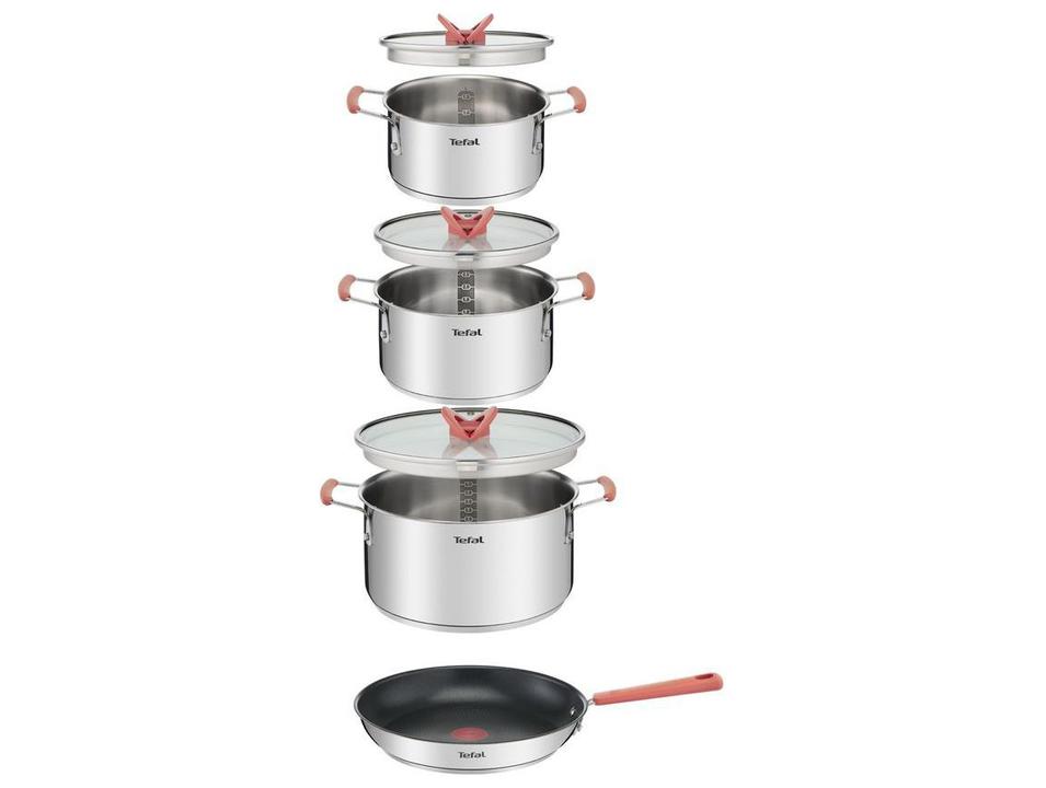 Jogo de Panelas Tefal Inox Fundo Triplo 4 Peças Opti'Space - 16