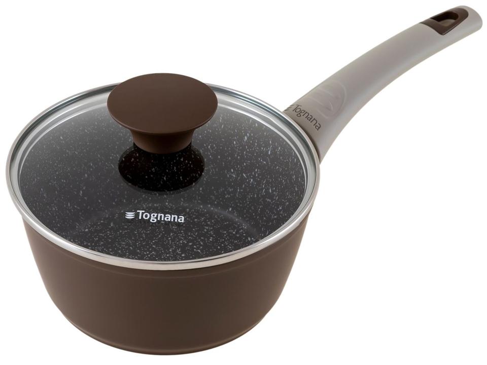 Jogo de Panelas Tognana Antiaderente de Alumínio Marrom 5 Peças Perolado - 4