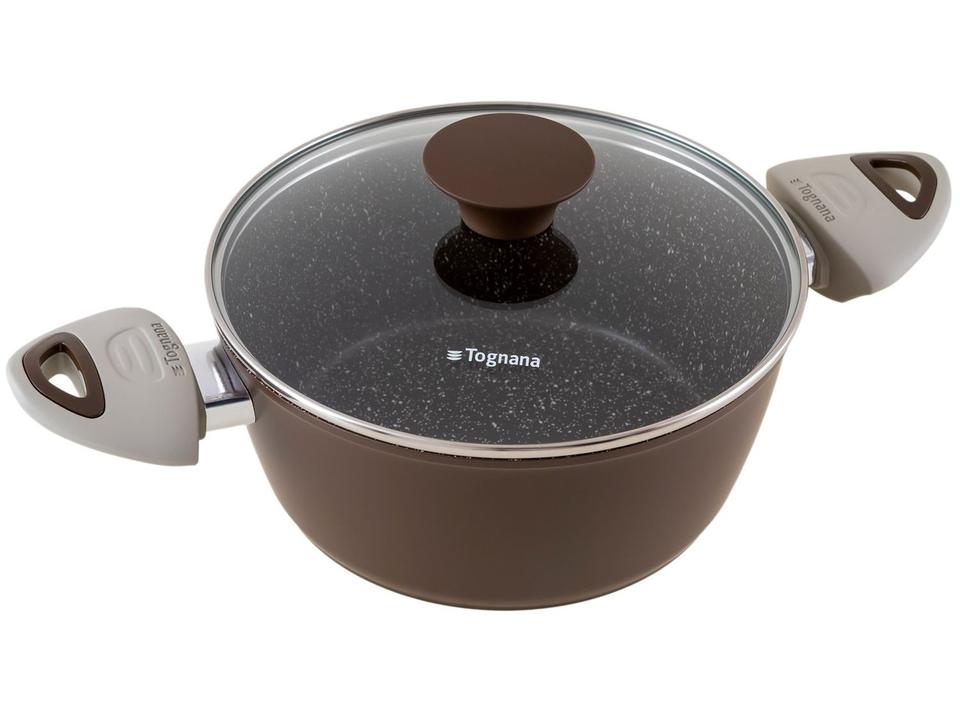 Jogo de Panelas Tognana Antiaderente de Alumínio Marrom 5 Peças Perolado - 6