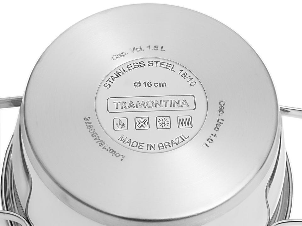 Jogo de Panelas Tramontina Allegra 65660220 Inox - 10