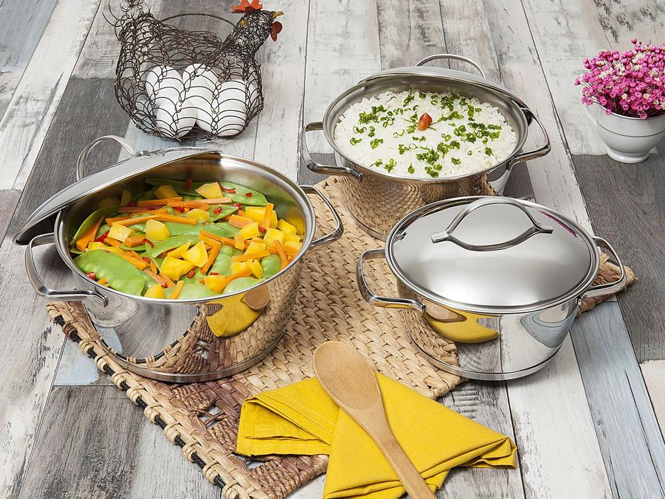 Jogo de Panelas Tramontina Allegra 65660220 Inox - 1