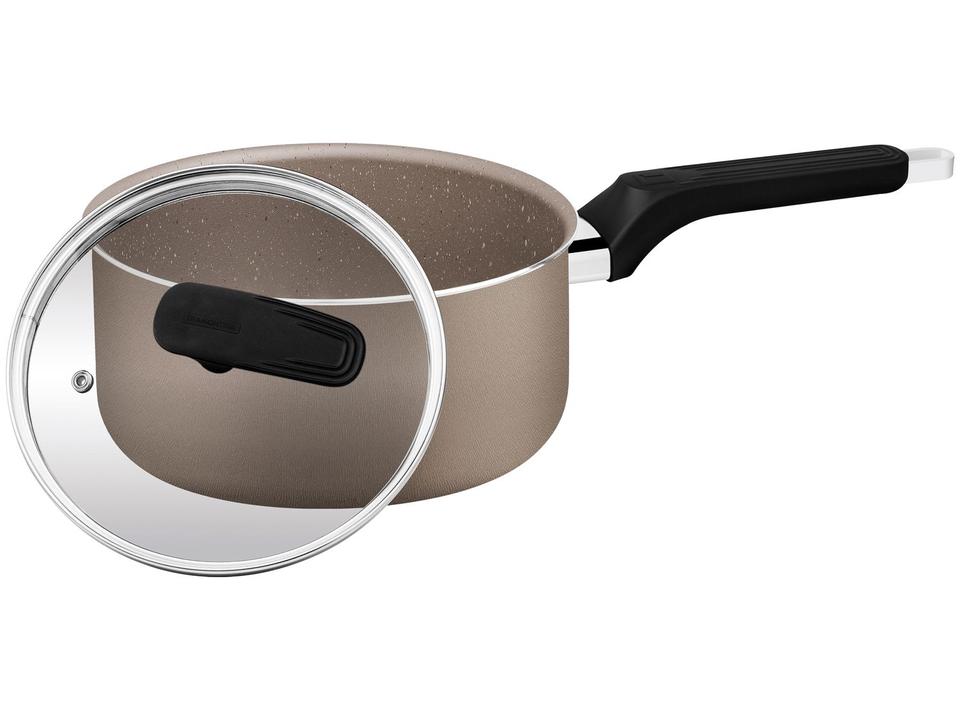 Jogo de Panelas Tramontina Antiaderente de Alumínio Amêndoa Milazzo - 21