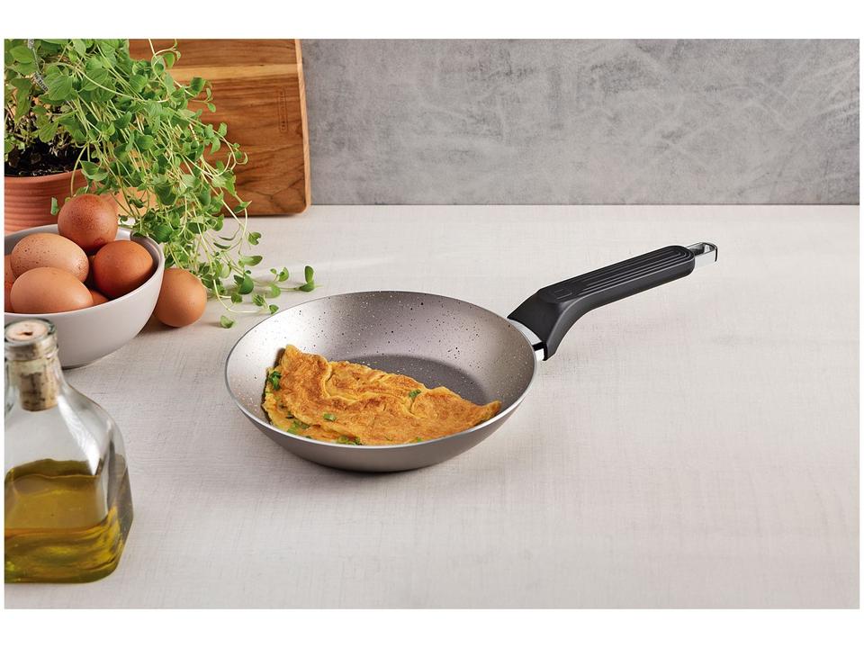 Jogo de Panelas Tramontina Antiaderente de Alumínio Amêndoa Milazzo - 4