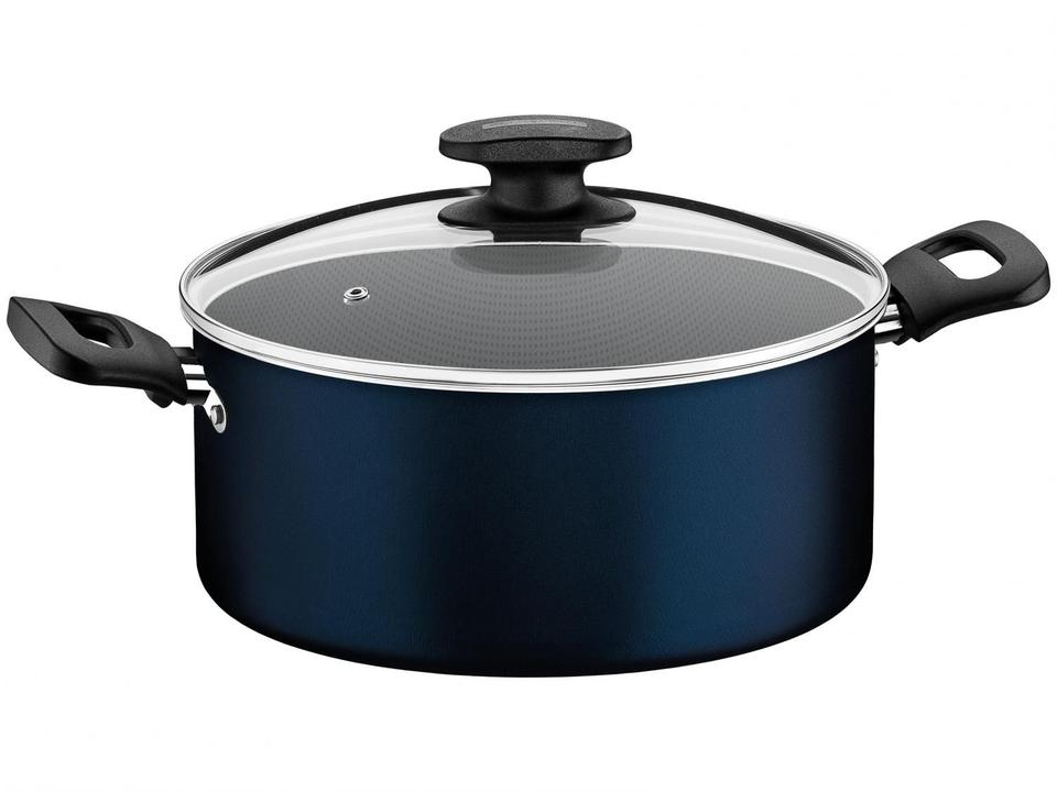 Jogo de Panelas Tramontina Antiaderente de Alumínio Azul 7 Peças Ravena - 4