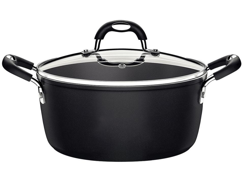 Jogo de Panelas Tramontina Antiaderente de Alumínio Preta 5 Peças Mônaco - 4