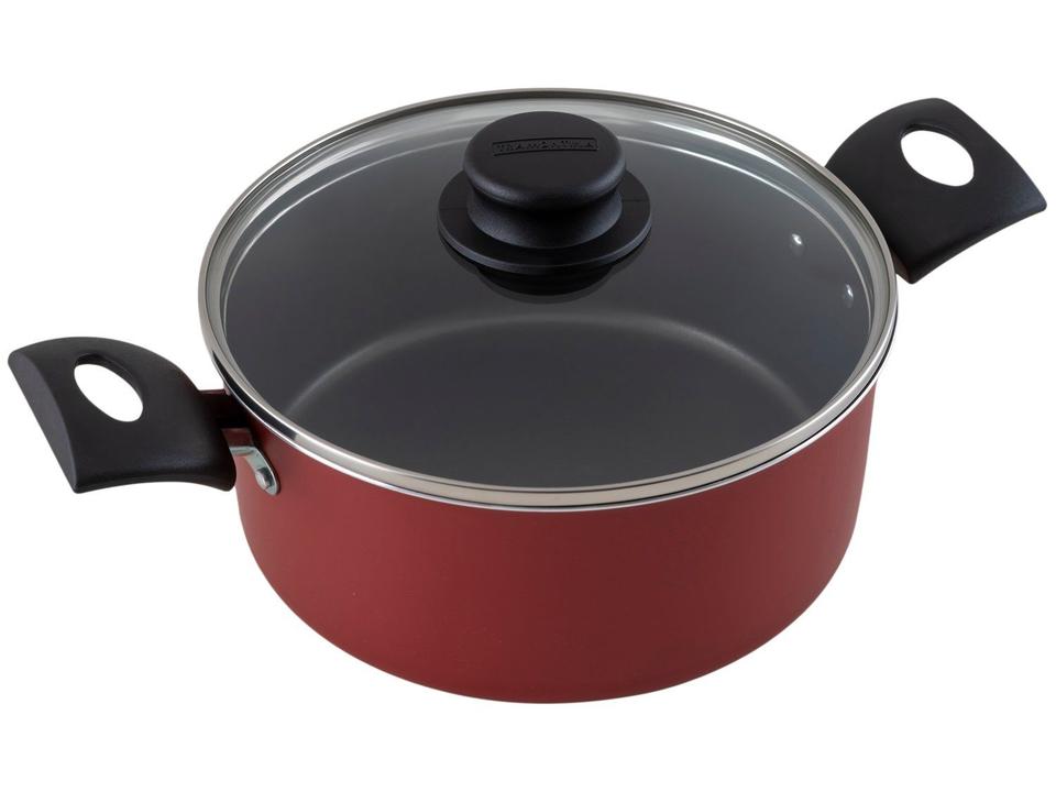Jogo de Panelas Tramontina Antiaderente de Alumínio Vermelho 4 Peças Turim - 6