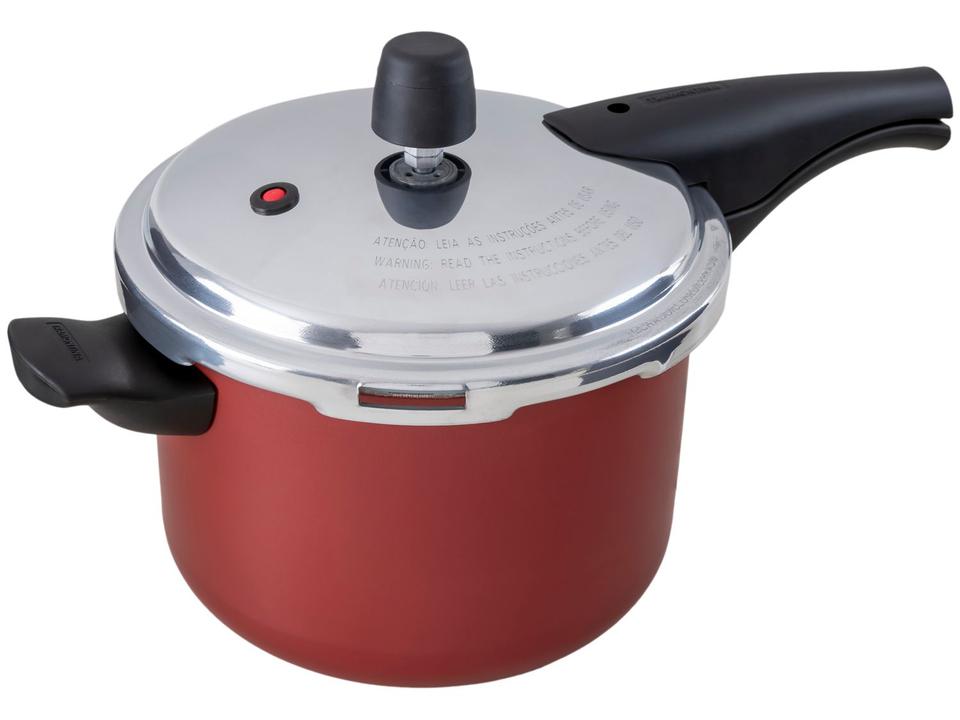Jogo de Panelas Tramontina Antiaderente de Alumínio Vermelho 4 Peças Turim - 4