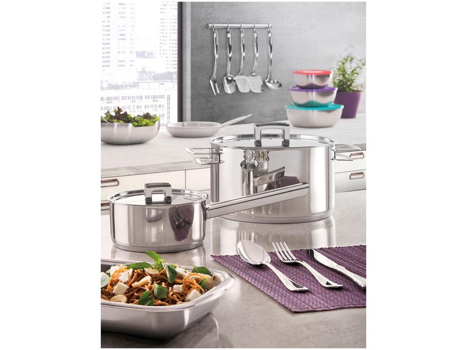 Jogo de Panelas Tramontina Brava 65400020 Inox - 2