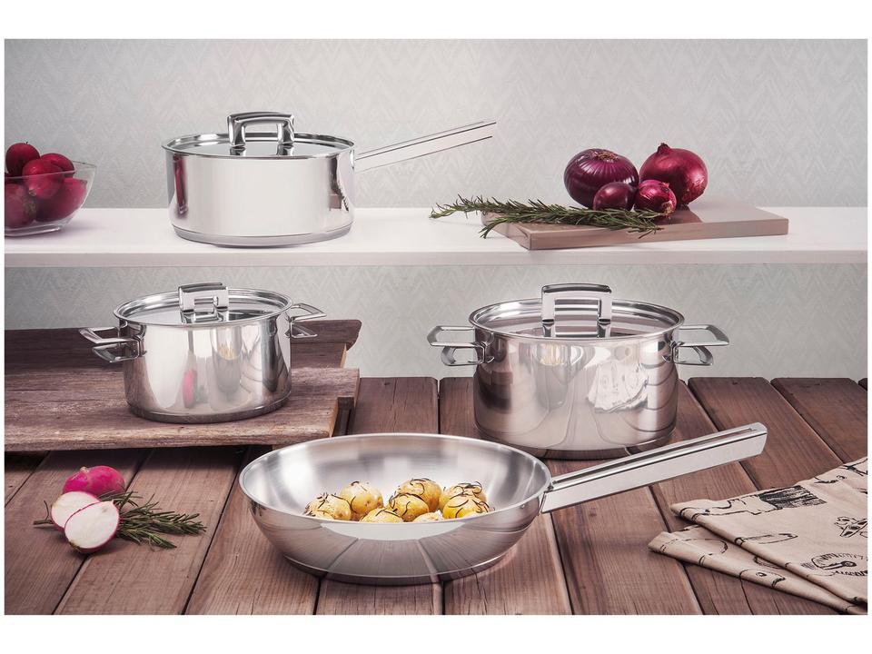 Jogo de Panelas Tramontina Brava 65400020 Inox - 1