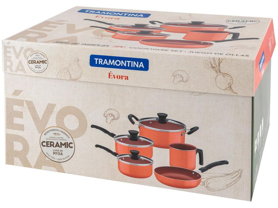 Jogo de Panelas Tramontina de Alumínio Coral - 11