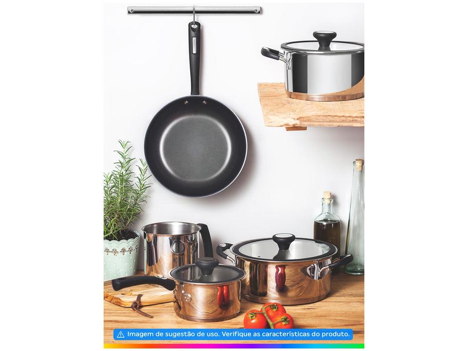Jogo de Panelas Tramontina de Inox Prata 4 peças Solar - 9