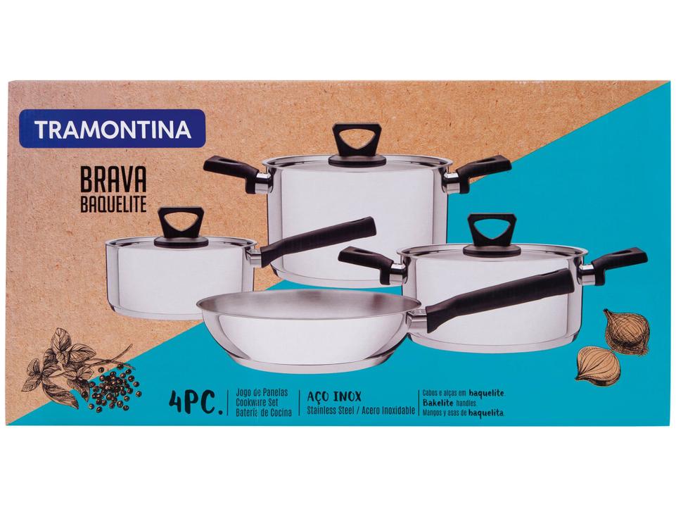 Jogo de Panelas Tramontina Fundo Triplo - 10