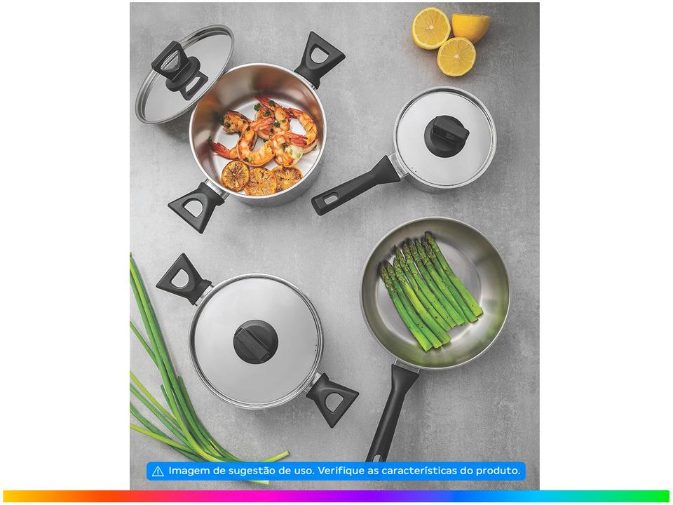 Jogo de Panelas Tramontina Inox 5 Peças - 1