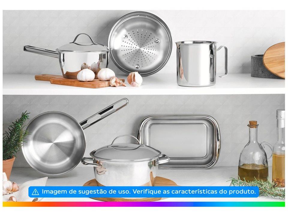Jogo de Panelas Tramontina Inox 6 Peças 65660/283 Allegra - 1