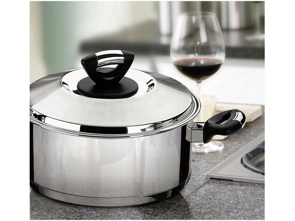 Jogo de Panelas Tramontina Inox Fundo Triplo 3 Peças Solar - 1