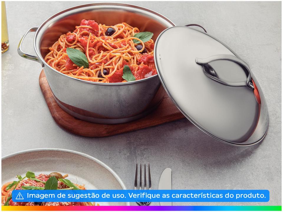 Jogo de Panelas Tramontina Inox Fundo Triplo 4 Peças Allegra - 4