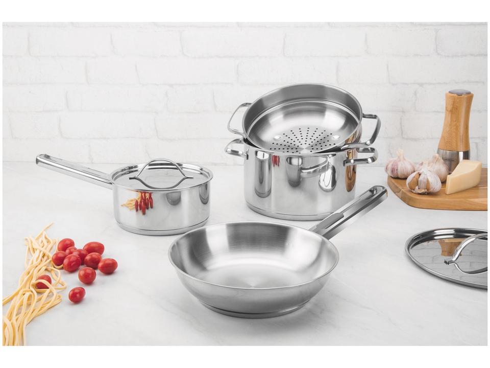 Jogo de Panelas Tramontina Inox Fundo Triplo - 2