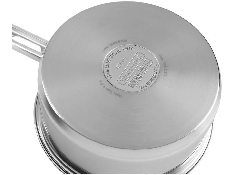 Jogo de Panelas Tramontina Inox  Fundo Triplo 4 Peças Solar 65510760 - 8