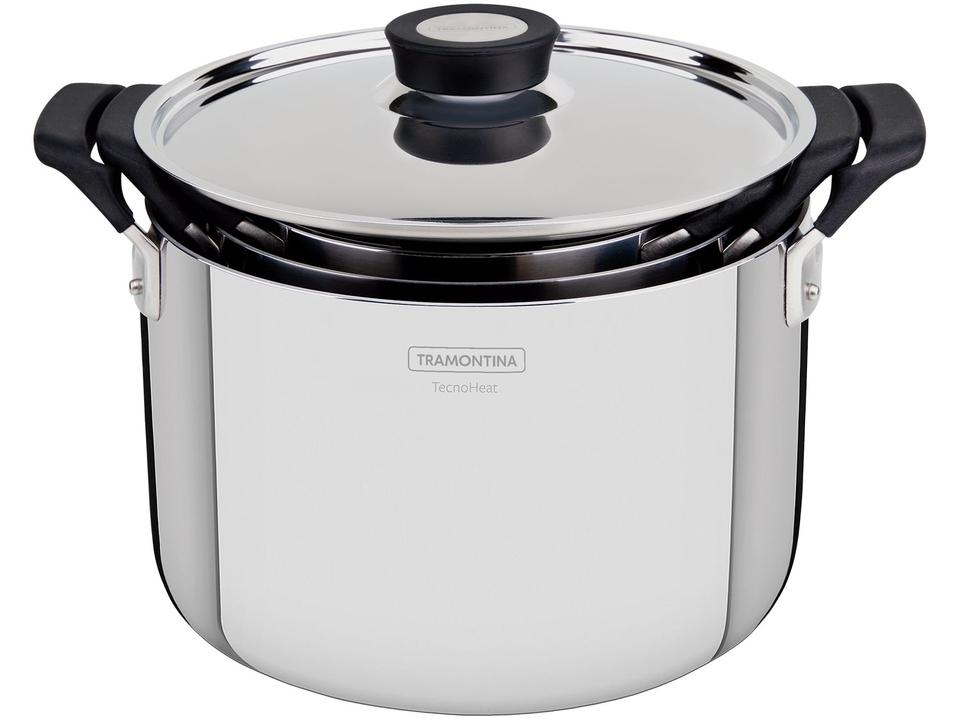 Jogo de Panelas Tramontina Inox Prata 3 Peças Grano Compact - 3