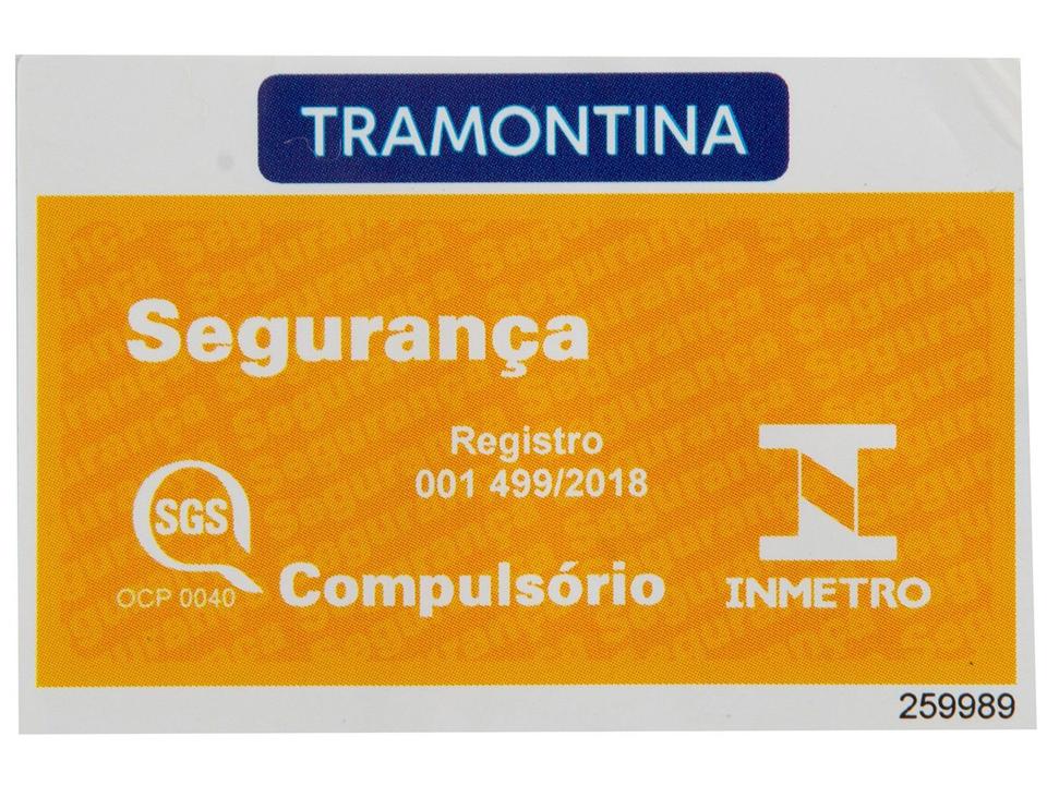 Jogo de Panelas Tramontina Revestimento Cerâmico de Alumínio Cinza 5 Peças Glenz - 16