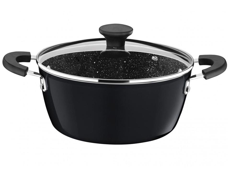 Jogo de Panelas Tramontina Revestimento Cerâmico de Alumínio Cinza 5 Peças Glenz - 6