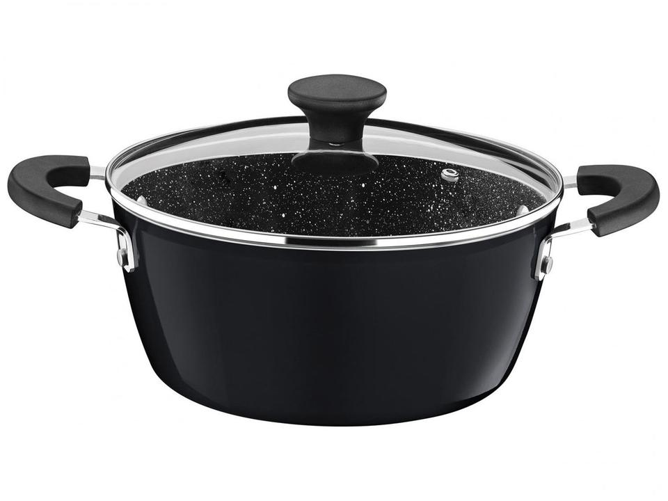 Jogo de Panelas Tramontina Revestimento Cerâmico de Alumínio Cinza 5 Peças Glenz - 4