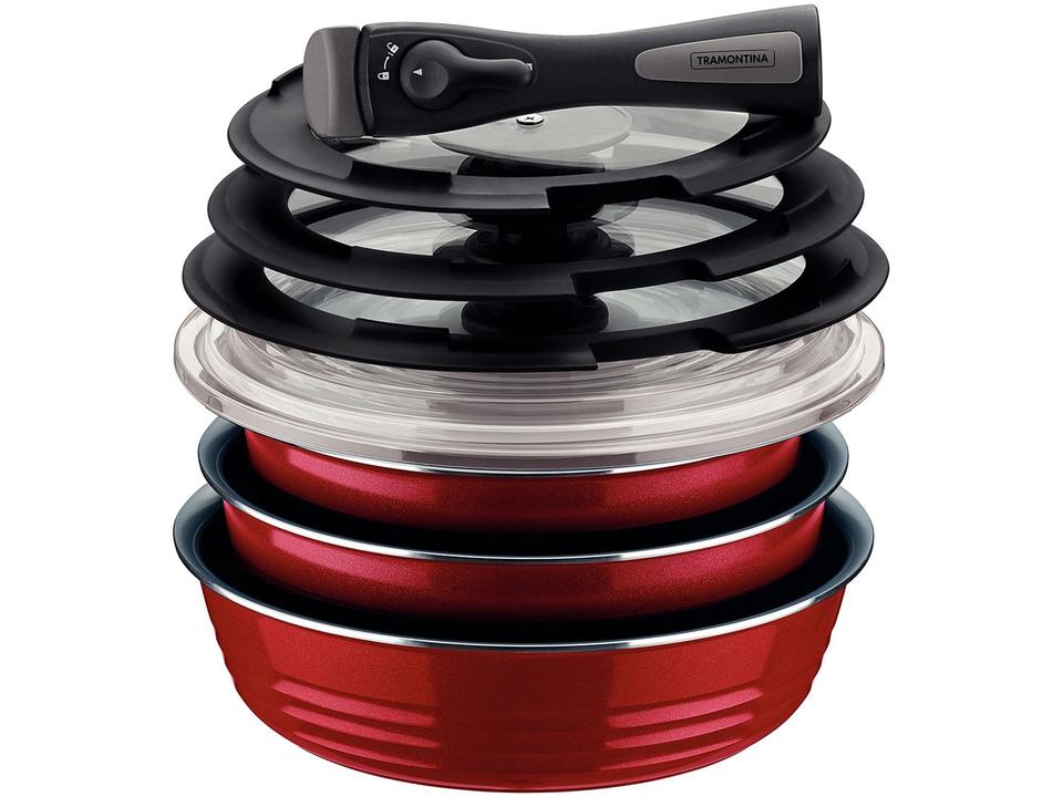 Jogo de Panelas Tramontina Revestimento Cerâmico - 5