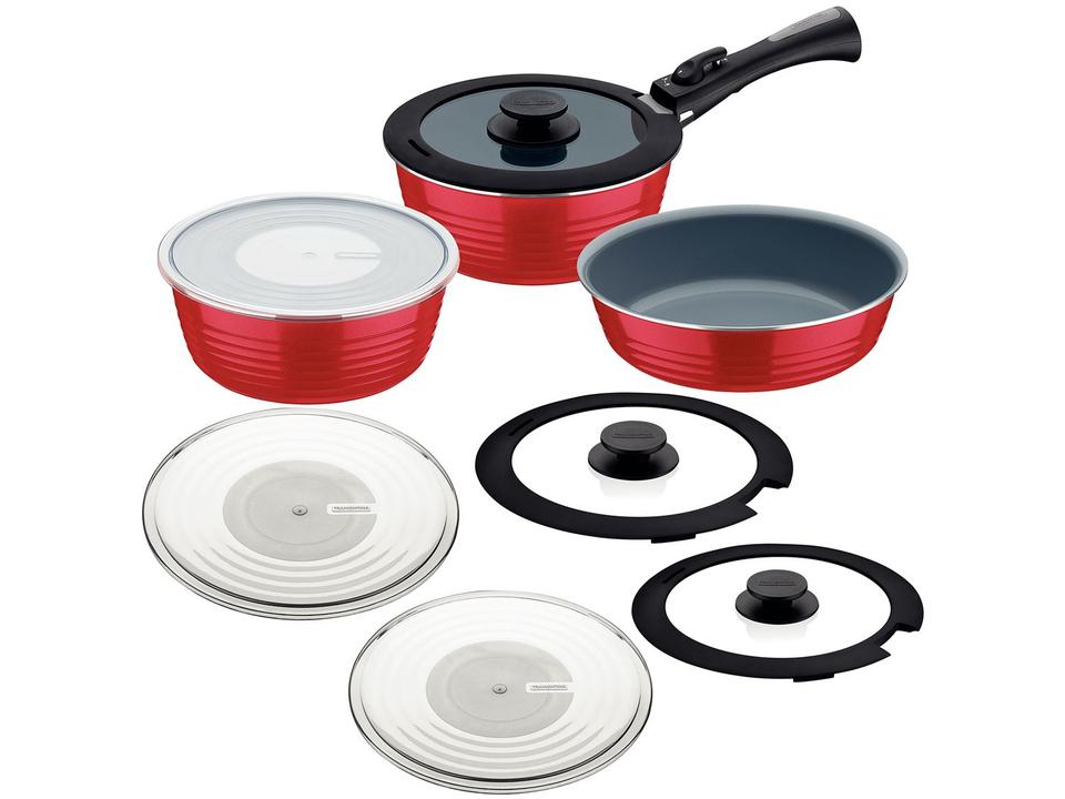 Jogo de Panelas Tramontina Revestimento Cerâmico - 6