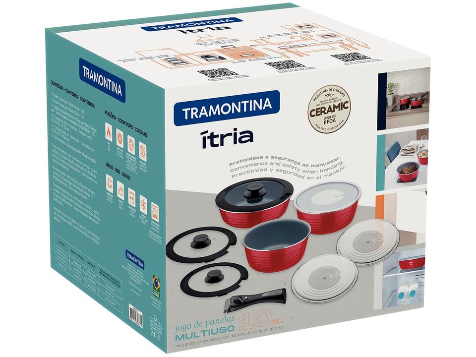 Jogo de Panelas Tramontina Revestimento Cerâmico - 11