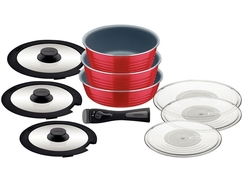 Jogo de Panelas Tramontina Revestimento Cerâmico - 7