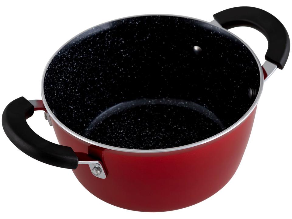 Jogo de Panelas Tramontina Revestimento Cerâmico de Alumínio Vermelho 4 Peças Glenz - 7