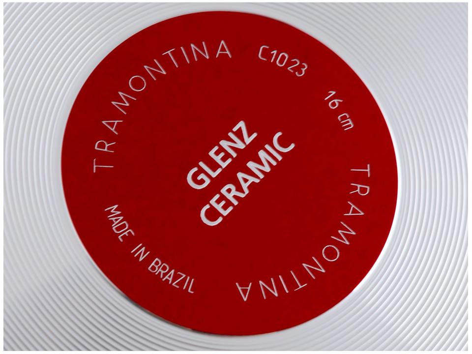 Jogo de Panelas Tramontina Revestimento Cerâmico de Alumínio Vermelho 4 Peças Glenz - 12