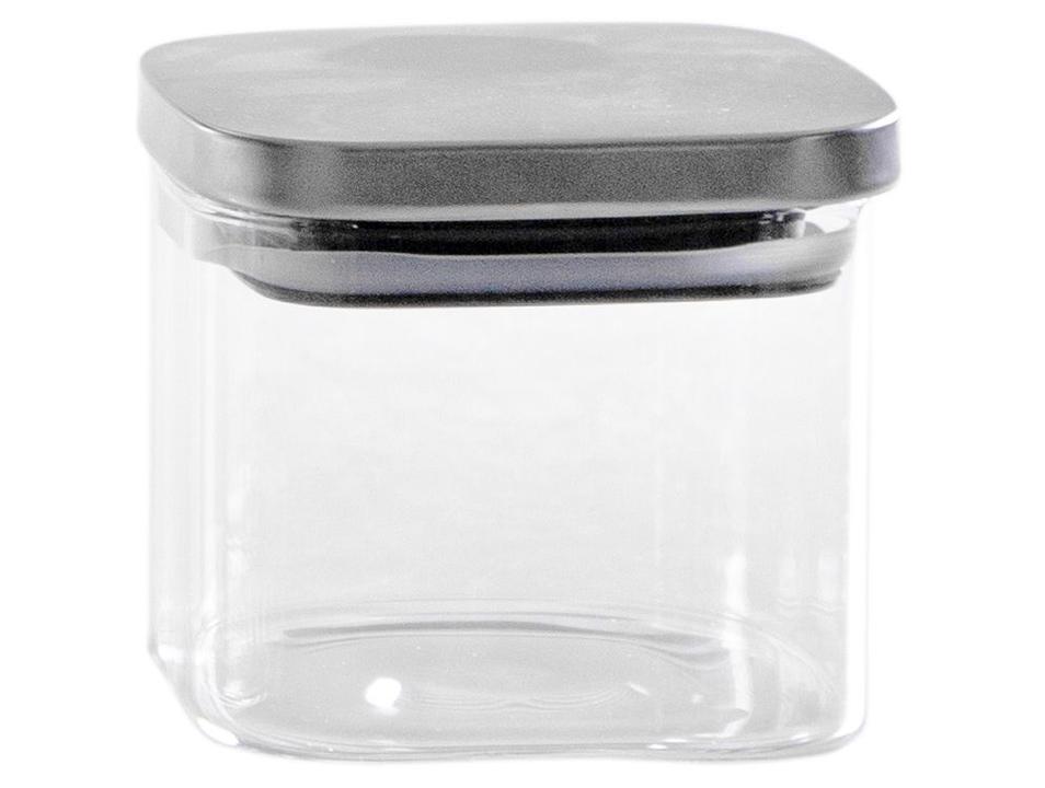 Jogo de Porta-Mantimentos de Vidro Quadrado Brinox Lock & Stock 5 Peças - 6