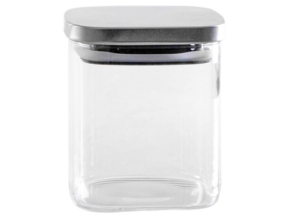 Jogo de Porta-Mantimentos de Vidro Quadrado Brinox Lock & Stock 5 Peças - 5