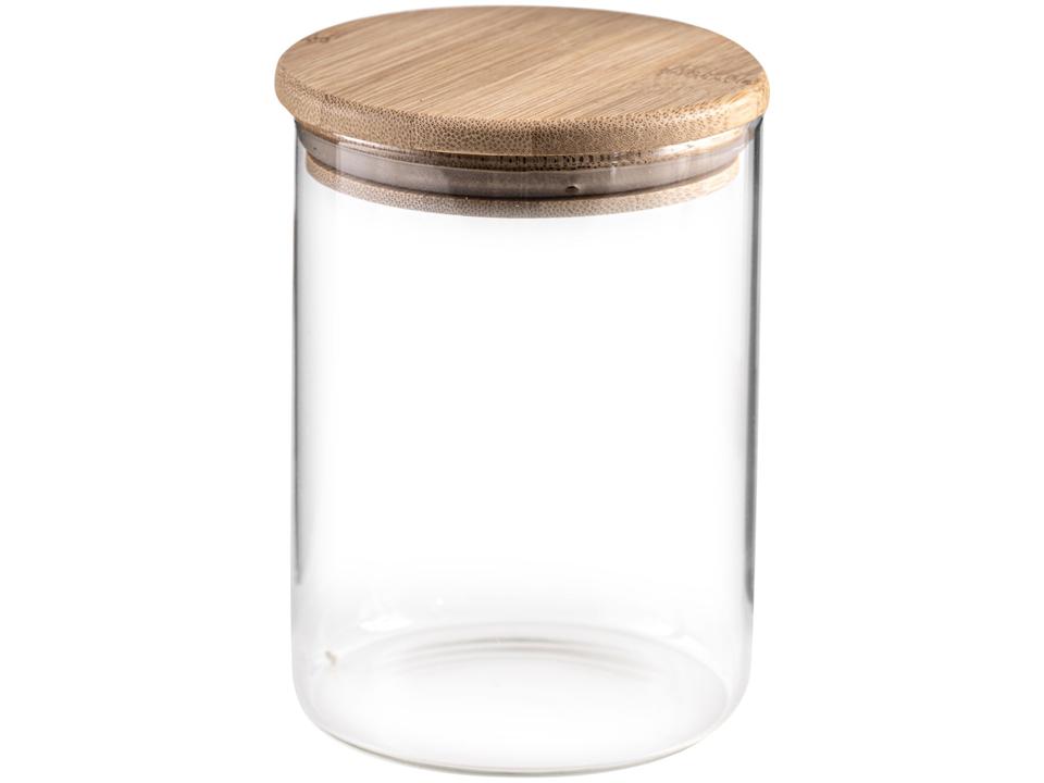 Jogo de Porta-Mantimentos de Vidro Redondo Nell Bamboo 7 Peças - 8